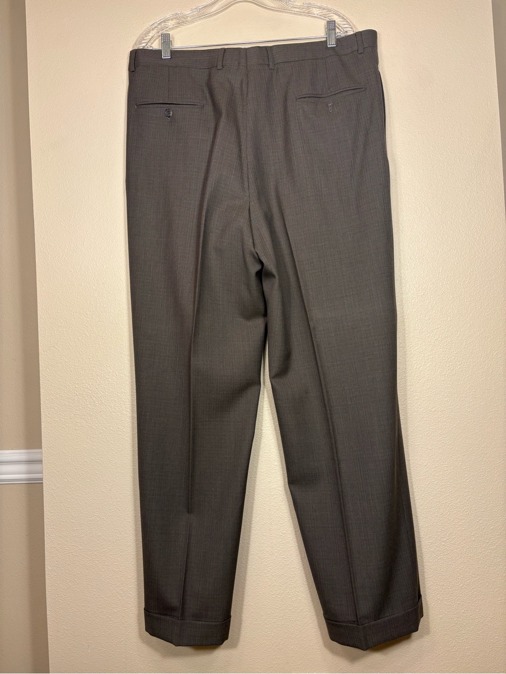 Joseph Abboud Brown Dress Pants with Contrast Trim - Picture 7 of 9